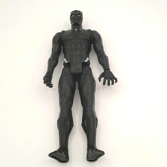 Marvel Avengers Black Panther 12” Action Figure Hasbro Black Silver - Picture 3 of 4